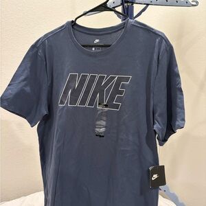 Nike Men's Dark Blue Short Sleeve Tee